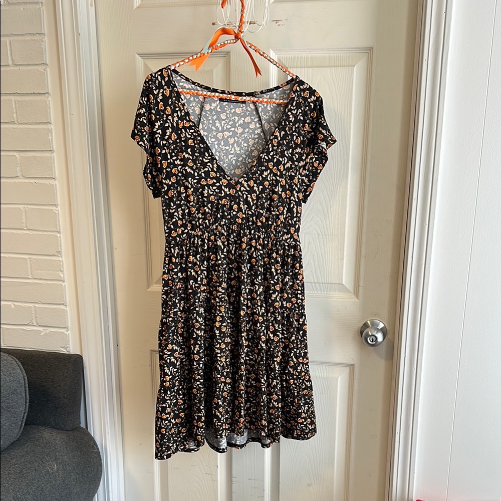 Urban Outfitters Black Floral Dress